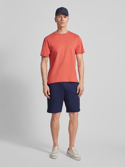 Lacoste T-Shirt mit Rundhalsausschnitt Modell 'BASIC' Rot 1