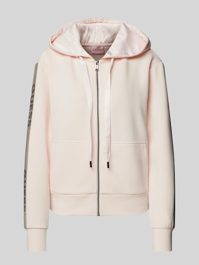 Guess Sweatjacke mit Tunnelzug Rosa 2