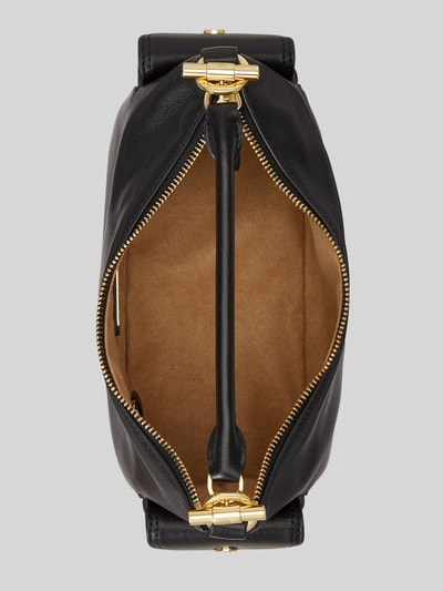 Lauren Ralph Lauren Henkeltasche aus echtem Rindsleder Black 4