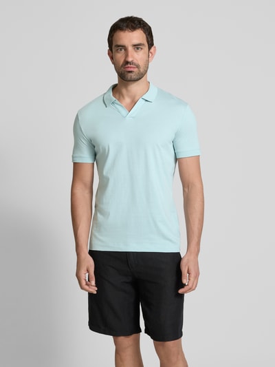 Strellson Poloshirt mit gerippten Abschlüssen Modell 'Clark' Lind 4