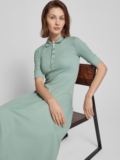 Lauren Ralph Lauren Polo jurk met halflange mouwen, model 'LILLIANNA' Mintgroen - 3