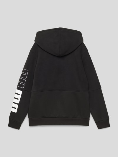 Puma Hoodie met labelstitching, model 'PUMA POWER' Zwart - 3