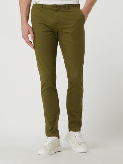 Scotch & Soda Chinosy z dodatkiem streczu model ‘Mott’ Khaki 4