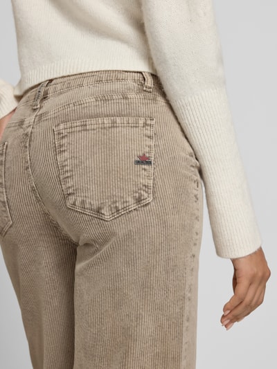 Buena Vista Wide fit corduroy broek met steekzakken Beige - 3
