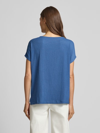 s.Oliver RED LABEL Relaxed fit T-shirt met stretch Blauw - 5