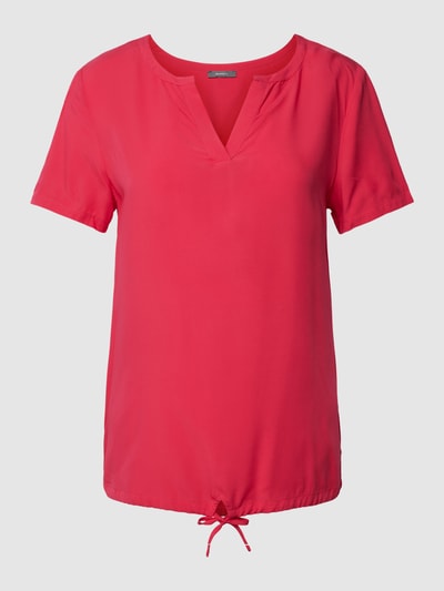 Montego Blouseshirt met V-hals Metallic roze - 2