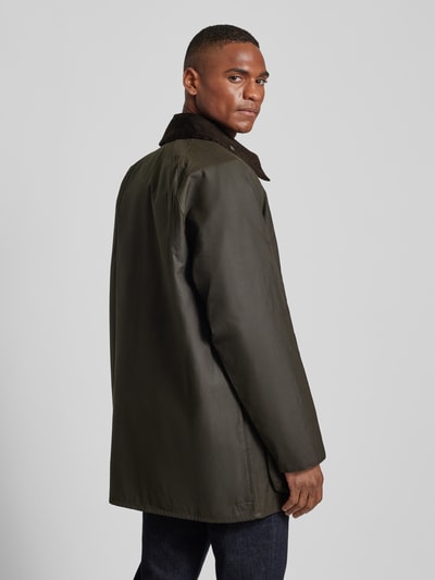 Barbour Jacke in unifarbenem Design Modell 'BEAUFORT' Oliv 5