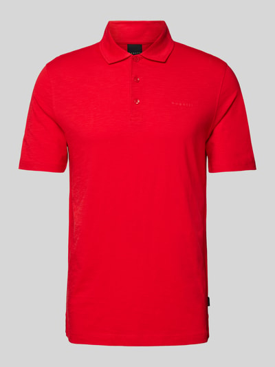 bugatti Slim fit poloshirt in effen design Rood - 2