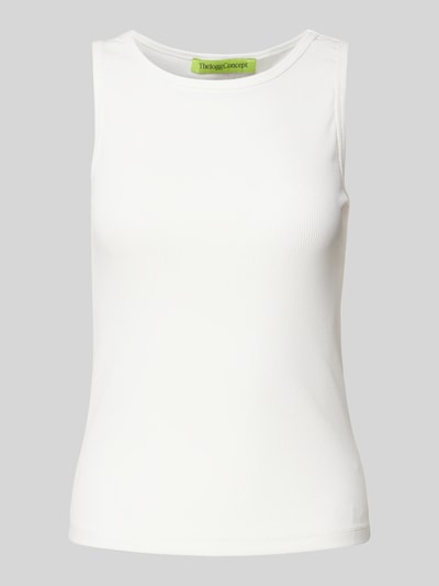 TheJoggConcept Tanktop in Ripp-Optik Modell 'TONDA' Offwhite 1