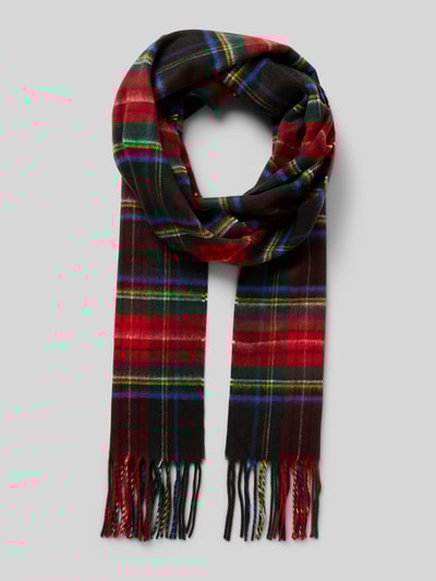 Christian Berg Men Sjaal met franjes Zwart - 1