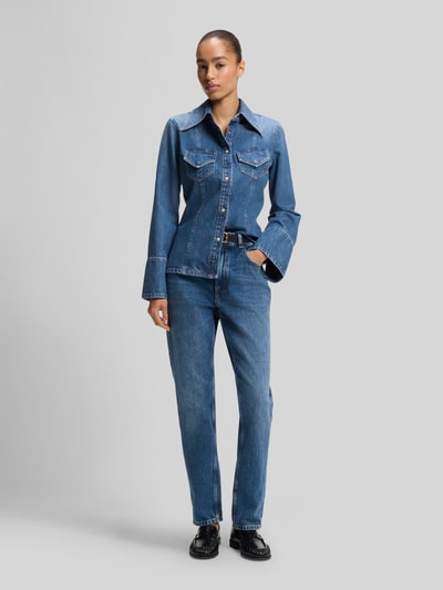 BOSS Orange Slim Fit Jeansbluse aus reiner Baumwolle Modell 'C_SLIM' Dunkelblau 1