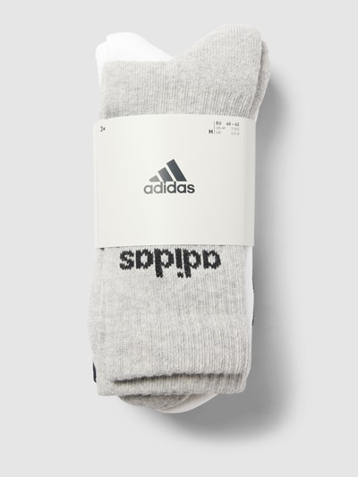 ADIDAS SPORTSWEAR Socken mit Label-Detail im 3er-Pack Mittelgrau 3