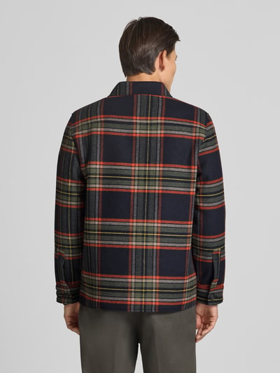 Fynch-Hatton Regular Fit Hemdjacke mit Kentkragen und Reißverschluss Marine 5