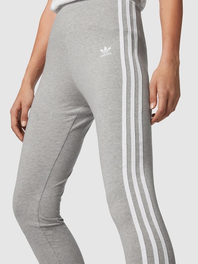 adidas Originals Legginsy z paskiem z logo Średnioszary 3