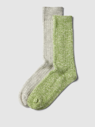 Jake*s Casual Socken mit Allover-Muster Hellgruen 1