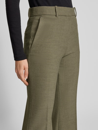 Mango Flared Cut Hose mit Bügelfalten Modell 'LIAM' Khaki 3