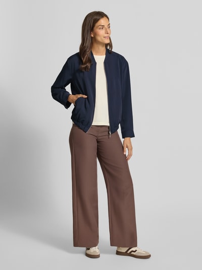 Tom Tailor Relaxed fit blouson met collegekraag Donkerblauw - 1