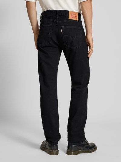 Levi's® Regular Fit Jeans mit Eingrifftaschen Modell '505™' Black 5