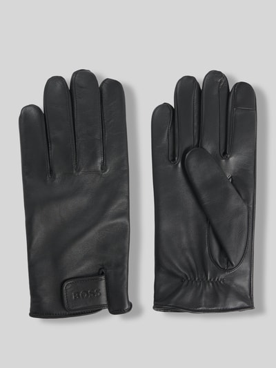 BOSS Handschoenen van echt lamsleer model 'HELKOP1' Zwart - 1