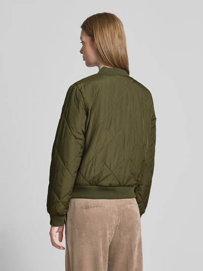 Tom Tailor Denim Regular fit collegejack met doorgestikte naden Olijfgroen - 5