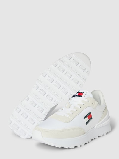 Tommy Jeans Sneakers van leer met labeldetails, model 'TECH RUNNER' Wit - 3