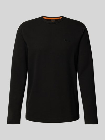 BOSS Orange Longsleeve mit Label-Stitching Modell 'Tempesto' Black 2