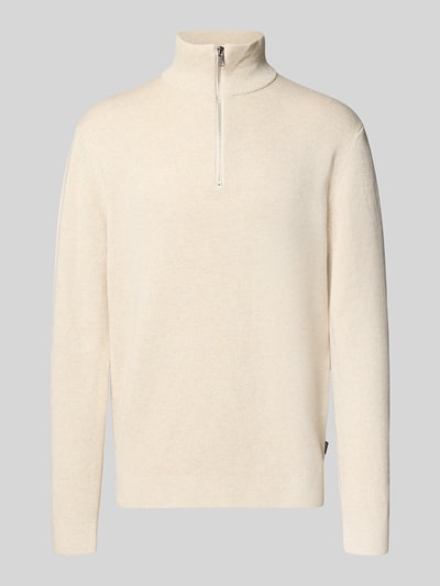 Jack & Jones Premium Schipperstrui met labeldetail, model 'MILANO' Offwhite gemêleerd - 2