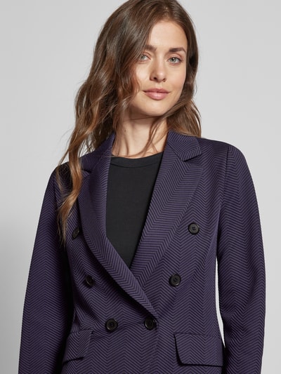 Emporio Armani Blazer mit Strukturmuster Marine 3