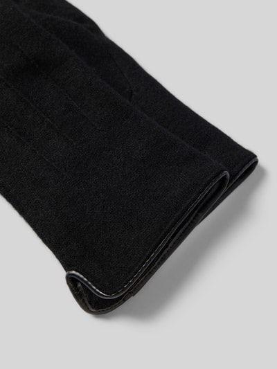 EEM Handschuhe aus Woll-Mix mit Logo-Applikation Black 2