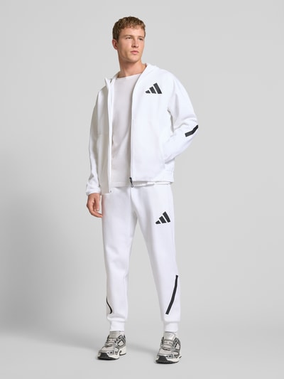adidas Sportswear Sweatjacke mit Kapuze Weiss 1