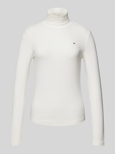 Tommy Hilfiger Slim Fit Longsleeve mit Rollkragen Weiss 2