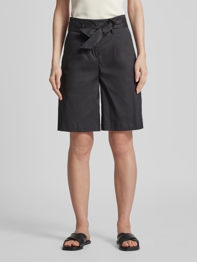 Christian Berg Woman Bermudas mit Bindegürtel Black 4