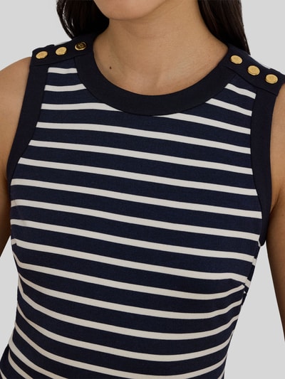 Lauren Ralph Lauren Körpernahes Freizeitkleid  Marine Melange 3