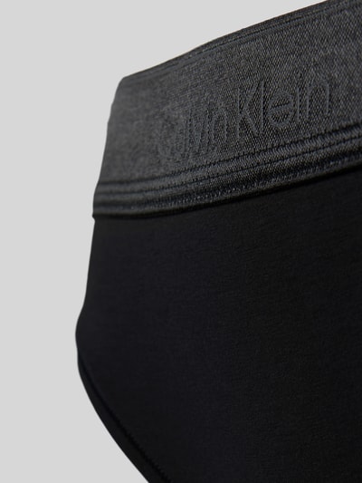 Calvin Klein Underwear Figi z elastycznym pasem i detalami z logo Czarny 2