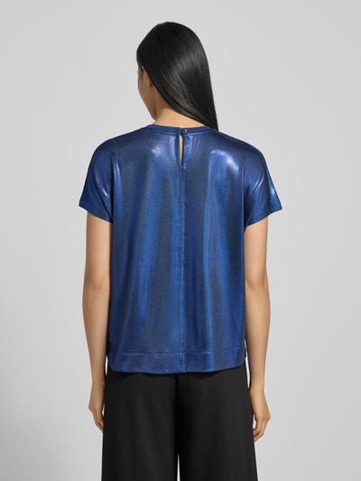 MOS MOSH T-Shirt in Leder-Optik Modell 'Nicola' Blau 5