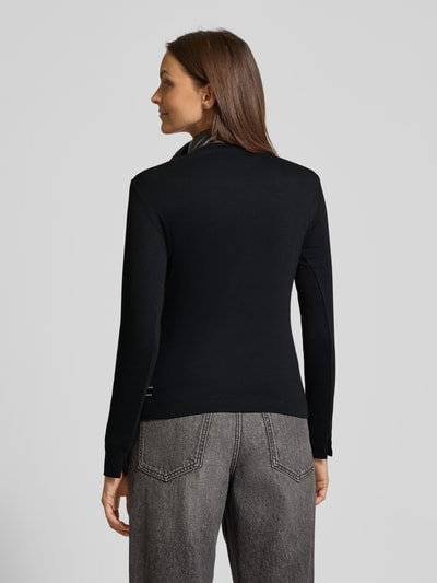 Marc Cain Longsleeve mit kurzer Druckknopfleiste Black 5