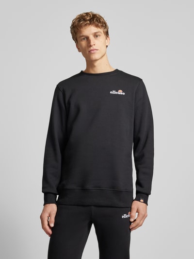 Ellesse Sweatshirt met labelstitching, model 'Fierro' Zwart - 4