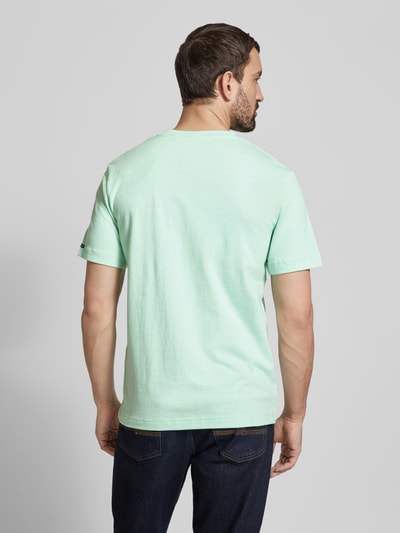 Tom Tailor Regular fit T-shirt van katoenmix Lichtturquoise - 5