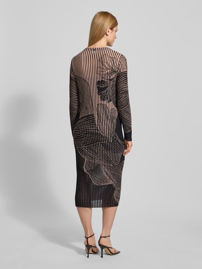 Marc Cain Midikleid mit Rundhalsausschnitt Rose 5