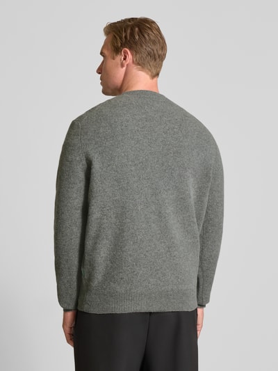 ANNARR Pullover van merinowol, model 'RAGI' Middengrijs - 5