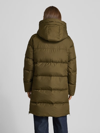 Rich & Royal Płaszcz pikowany z wypełnieniem puchem oraz zamkiem błyskawicznym dwustronnym Oliwkowy 5