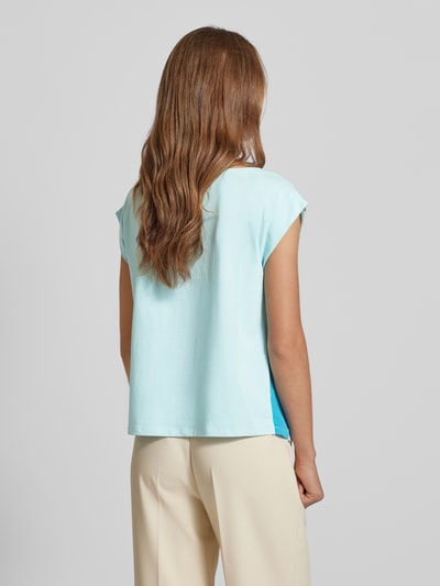 s.Oliver BLACK LABEL T-shirt met kapmouwen Turquoise - 5