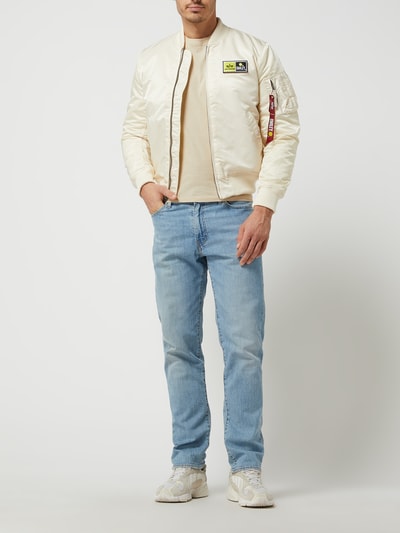 Alpha Industries Bomber mit Ärmeltasche - Alpha Industries-Smiley® x P&C – Exklusiv bei uns  Offwhite 1