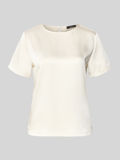 Produktfoto, Regular Fit T-shirt met lyocell-aandeel Model 'ZONA' van Weekend Max Mara, look: effen, ronde hals, korte mouw, rompzoom licht afgerond, druppelvormige hals achteraan.