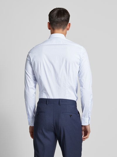 Tommy Hilfiger Tailored Slim Fit Business-Hemd mit Knopfleiste Bleu 5