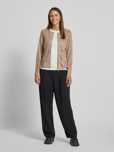 Betty Barclay Blazer mit Zweiwege-Reißverschluss Beige 1