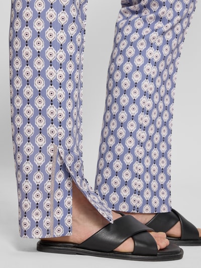 Marc Cain Spodnie o kroju feminine fit z elastycznym pasem Lawendowy 3