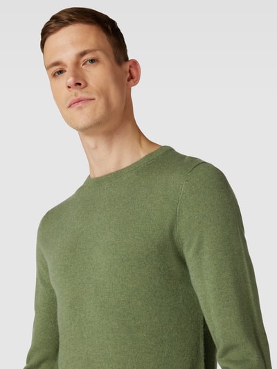 MCNEAL Gebreide pullover in gemêleerde look Rietgroen gemêleerd - 3