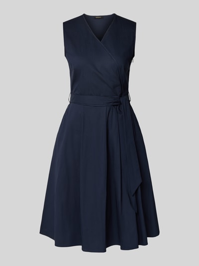 More & More Knielanges Wickelkleid mit V-Ausschnitt Marine 2