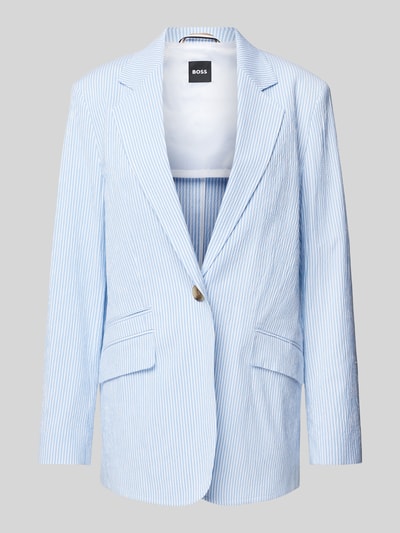 BOSS Blazer mit Paspeltasche in hellblau Hellblau 2